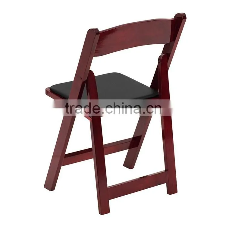 Solid wooden beech wood chair wooden folding chair