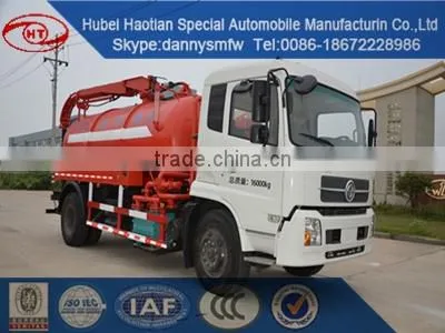 Dongfeng new vacuum sewer suction truck fecal tank truck cleaning car