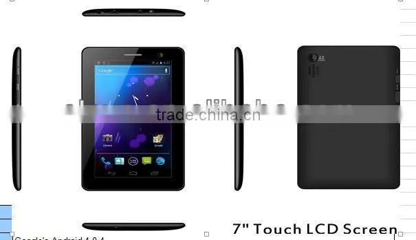 TV tablet pc Allwinner A 13 7inch kids mini pc dual cameras