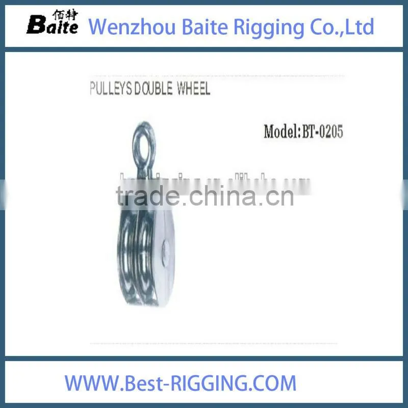 wenzhou factory, double wheel pulleys
