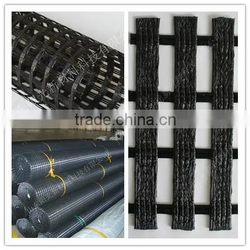 polyester uniaxial geogrid for reinforcement of earth retaining wall