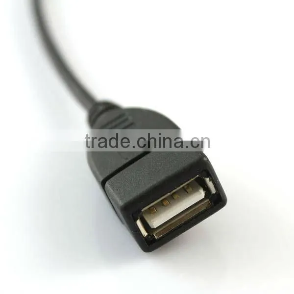 Sync 3.5mm Male Auxiliary Audio Plug Jack to USB 2.0 Female Adapter Cable