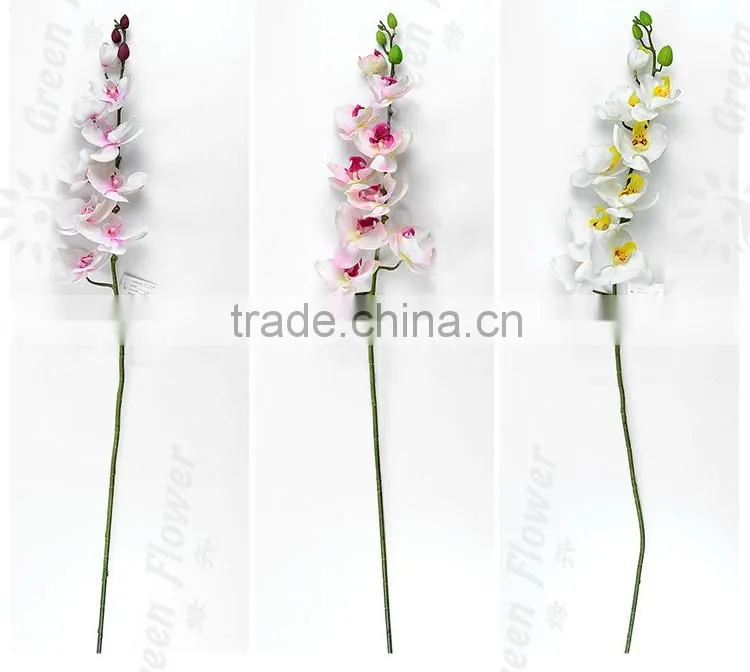 greenflower 2016 Real Touch Latex PVC moth orchid artificial flowers for Wedding decrations Home decor