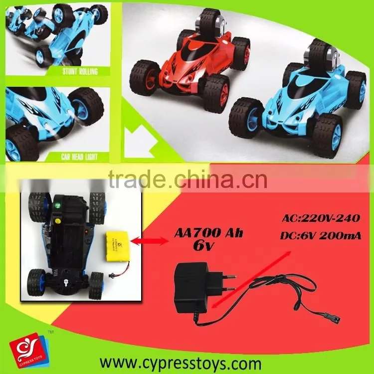 2016 New arrival 5 wheeled radio control stunt car toys in bule and red