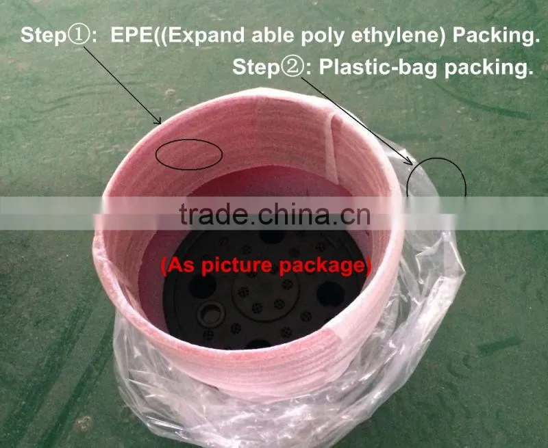 Hot selling garden plastic stacking plant pot with painting