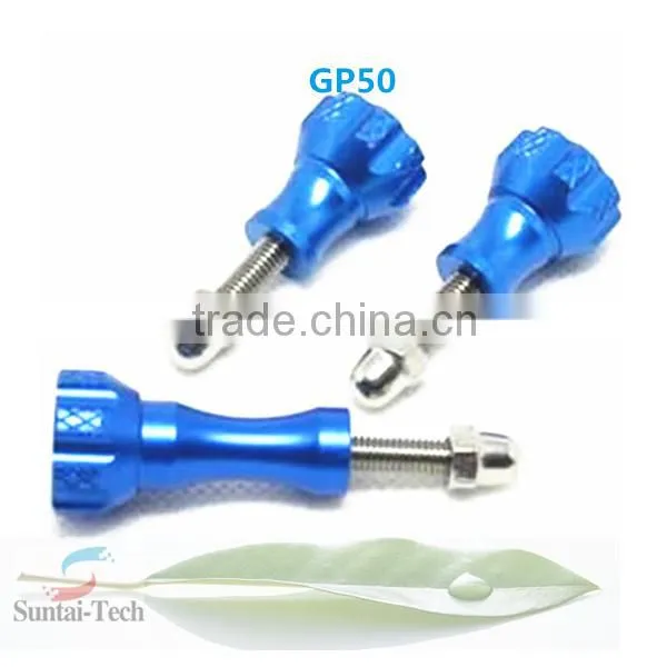 Quality GoPros Accessories 1 Long +2 Short Colorful Thumb Knob Stainless Aluminum Bolt Nut Screw for Go Pro 4/3+/3/2 GP50