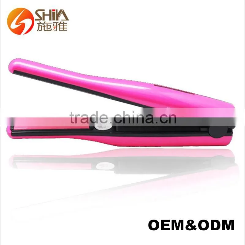 Korean battery powered operated mini protein wireless rechargeable cordless hair straightener flat iron