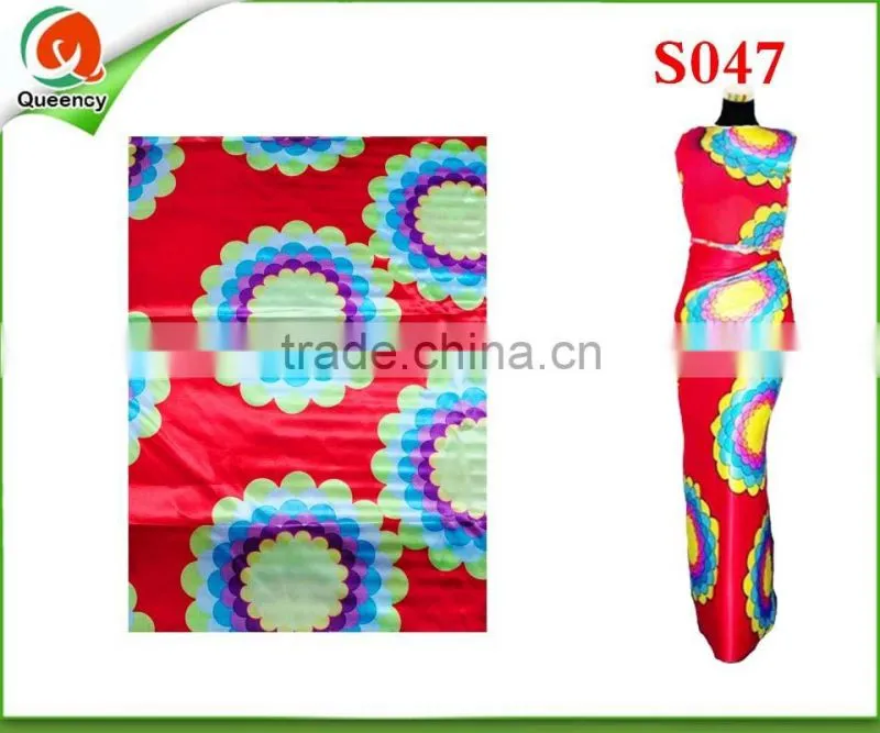 Factory direct best quality digital print leopard print satin fabric