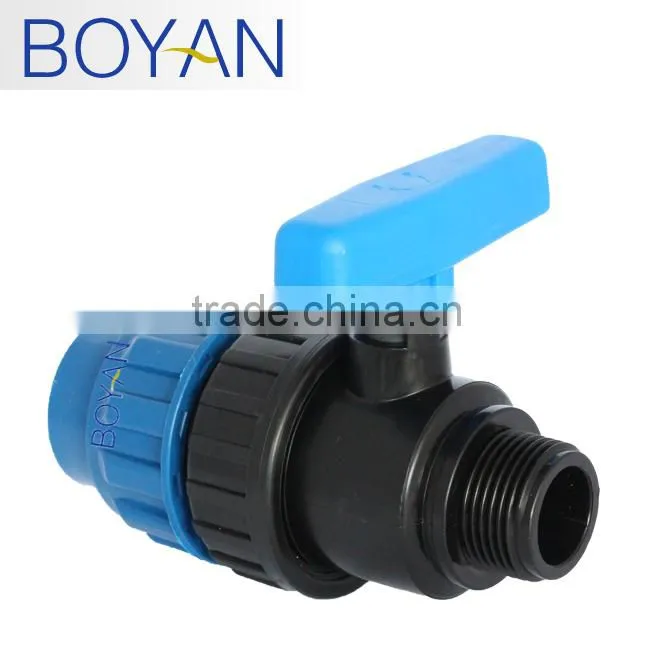 BOYAN ppr trunnion double union ball valve