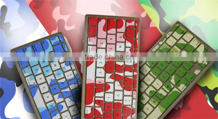 2016 Hot selling !! Camouflage pattern Silicon Keyboard Protector Skin cover for Macbook Pro 13 15 17 online shopping