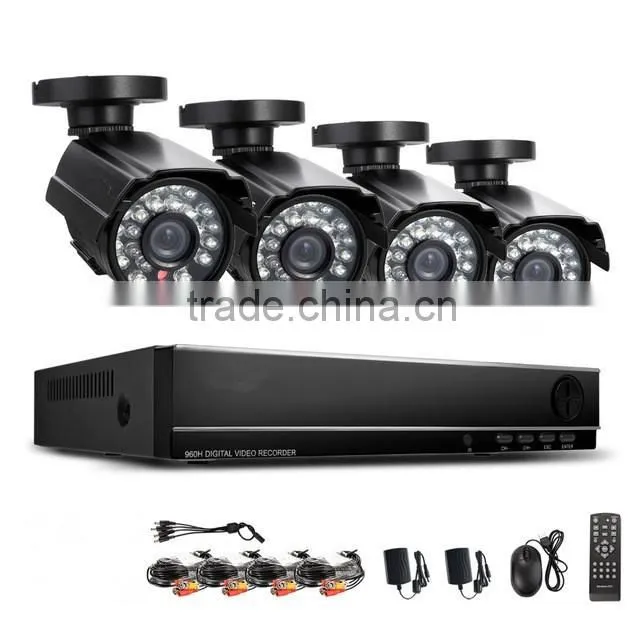 8CH CCTV System 720P DVR 4PCS 1200TVL IR Weatherproof Outdoor CCTV Camera Home Security System Video Surveillance Kits