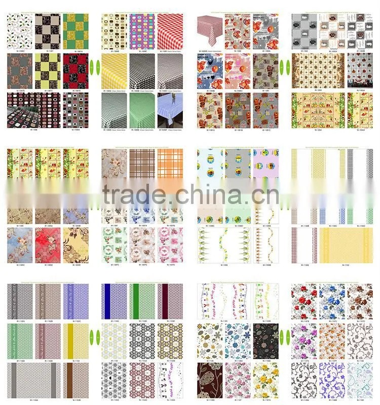 PVC compound non-woven fabric tablecloth in roll