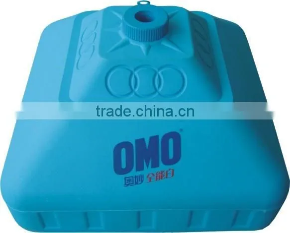 Different color umbrella base water filled