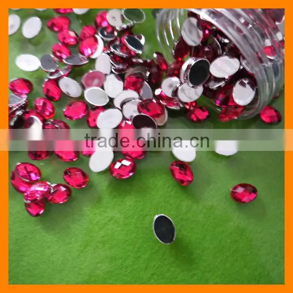 Ruby Bulk Oval Rhinestone Wholesale