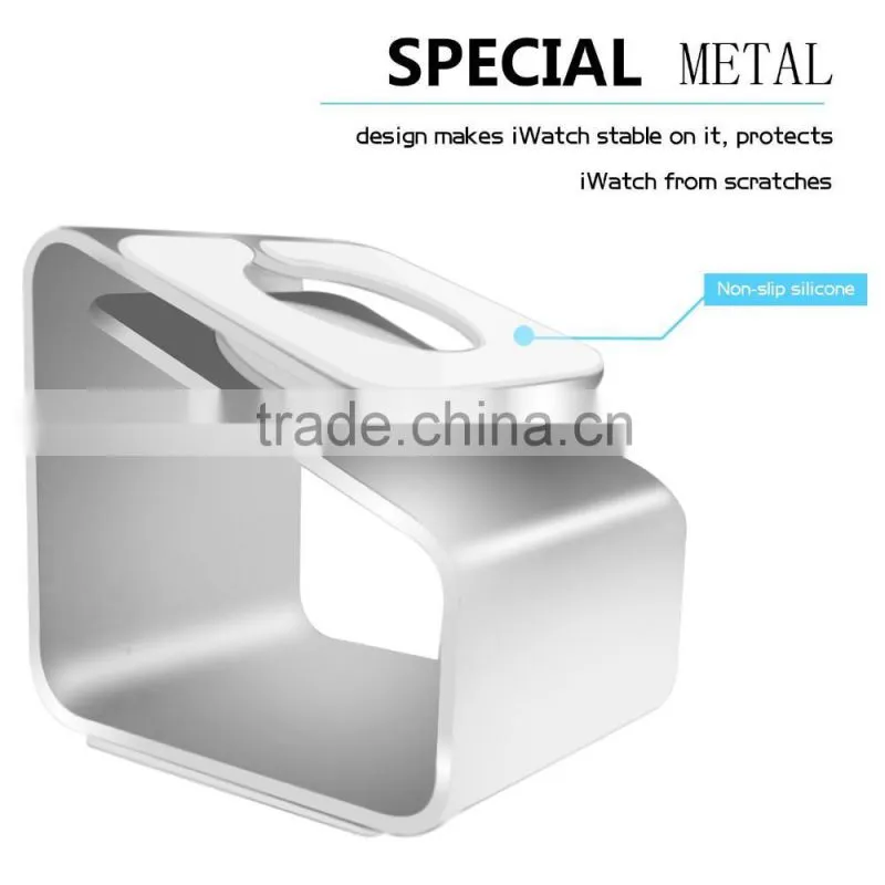 Aluminum Metal Charging Stand for Apple Watch Magnetic Charger & Wireless Charger Iwatch Charging Station Bracket Dock 38mm 42mm