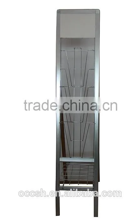 Aluminum Brochure Holder Magazine Display Rack Stand