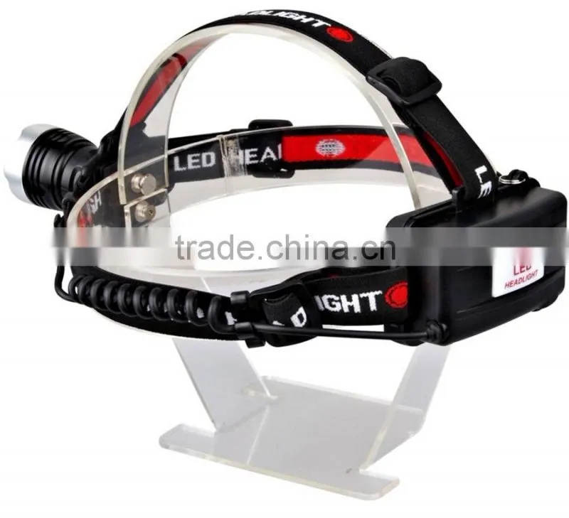 2015 China Wholesale Best Sell Outdoor Plastic And Aluminum Led Headlamp With Rechargeable Function T6 Led Headlamp