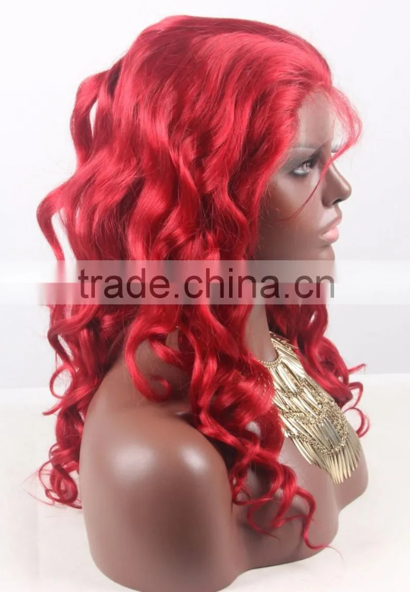 Alibaba Express Top Sale for fully hand tied Human hair Wig with full lace base in hair color #36