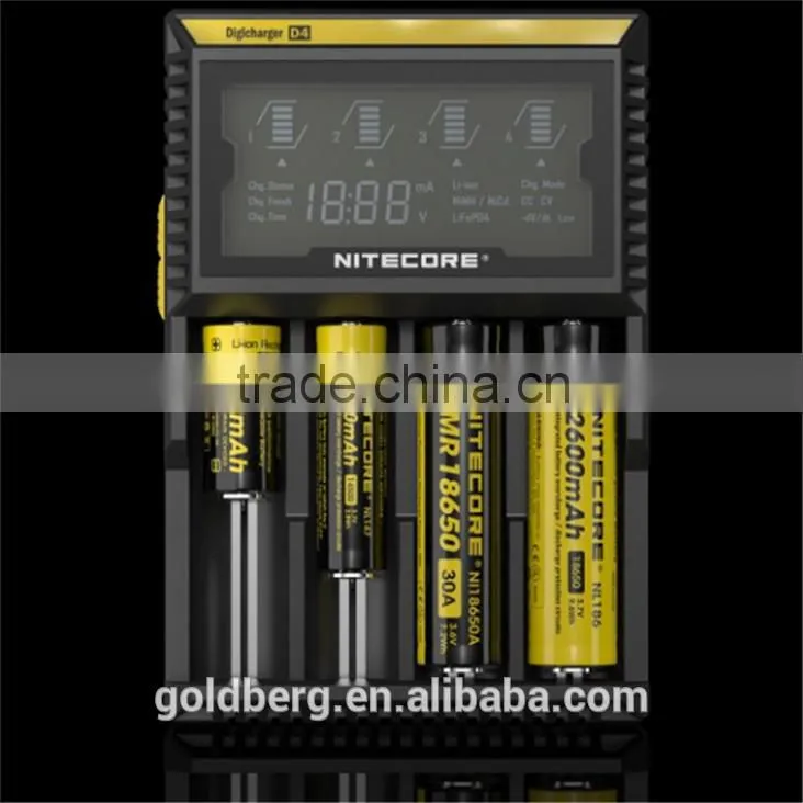 Hot seller Nitecore Charger i2 i4 d2 d4/diesel generator battery charger Nitecore D4 battery charger