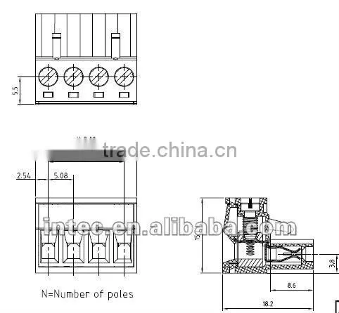 terminal block 508V series