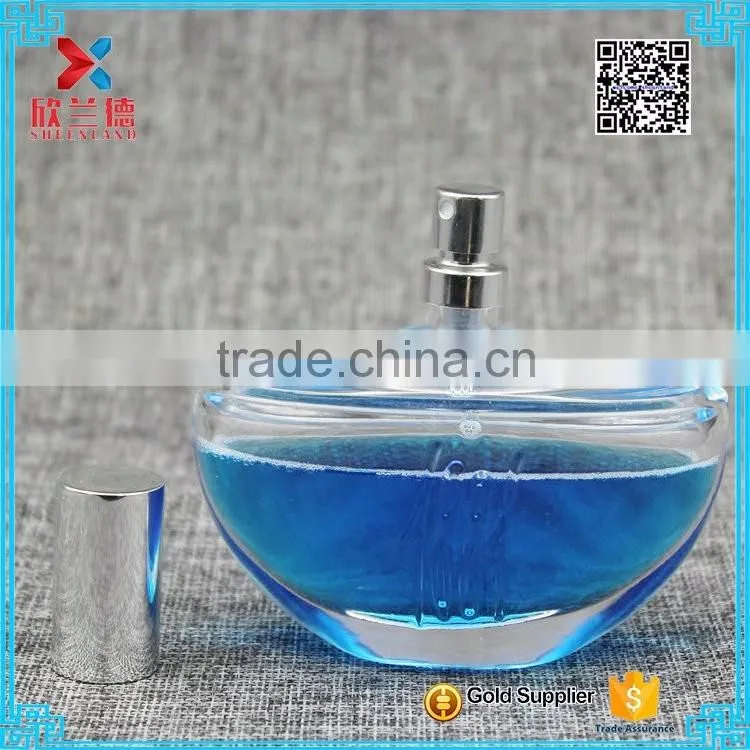 hot show boat-shape glass bottle perfume/unique design glass perfume bottle 100ml