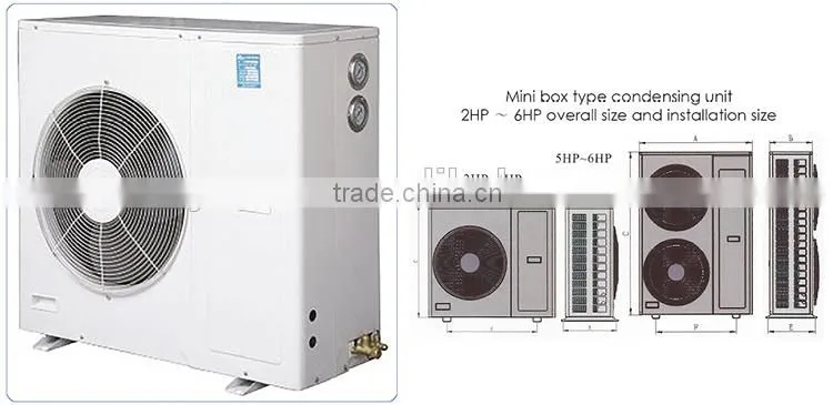 YEMOO 3hp small copeland ZF compressor refrigeration unit for small cold room