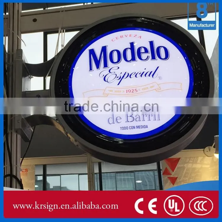 outdoor double sided wall mounted led light box