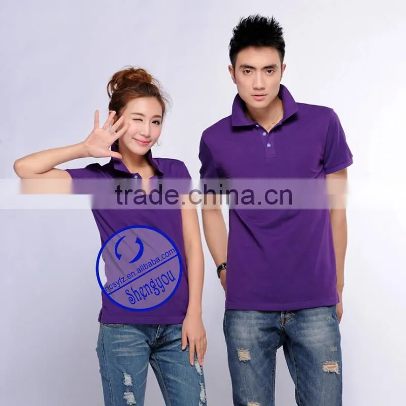 wholesale custom couple polo shirt design factory china