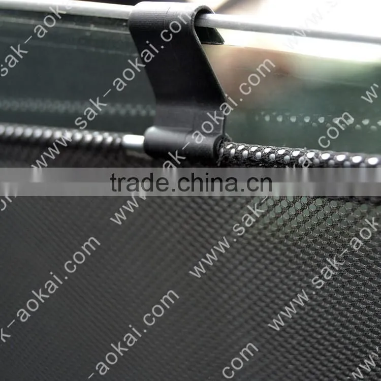 Polyester mesh fabric material and side window car sunshades roll up sunshades
