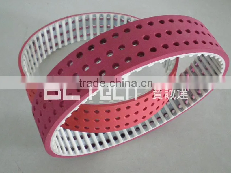 PU Timing Belt With Rubber & Holes