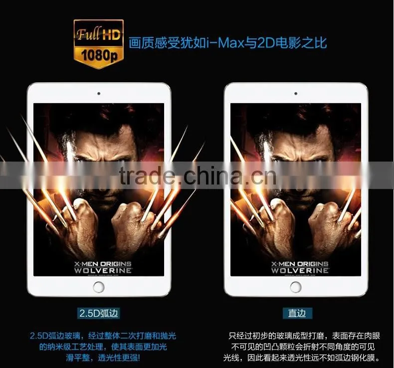 Hot Selling Tempered Glass Screen Protector For ipad Air/Air 2 Tempered Glass