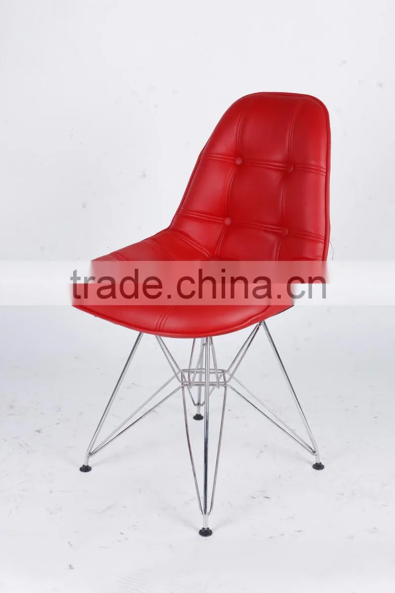 Silla Chair PU seat / Cheap PU Chair with wooden legs(1028CC)