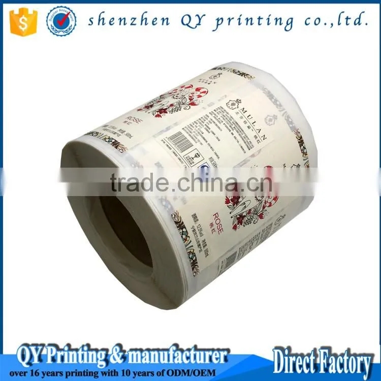 customized plastic water bottle label,pvc heat shrink labels for bottle cap,pvc shrink wrap bottle labels