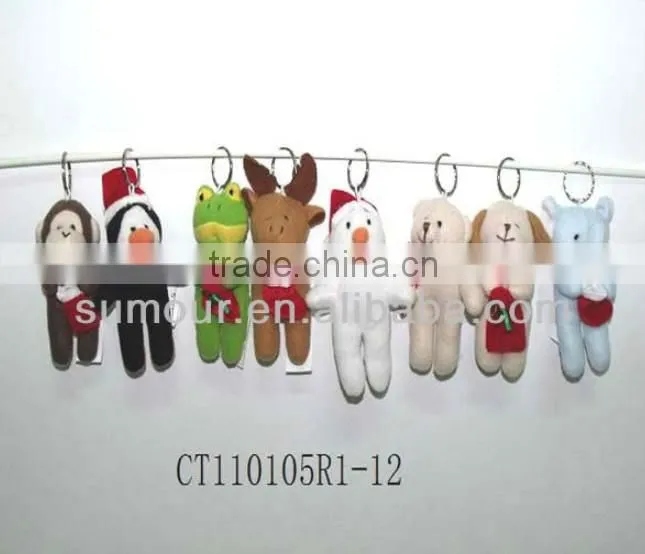 Assorted Stuffed Animals Plush Keychain, Plush Animal Keychain For Promotion