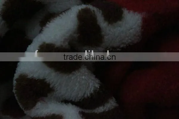 Full print coral fleece fabric for blanket