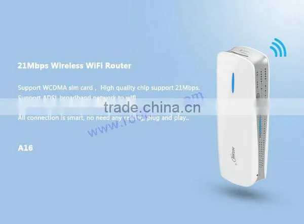 Portable wireless N router with battery & RJ45,sim card slot A16D smallest wifi router