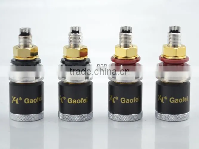 HI-END Pure Copper Rhodium Plated Amplifier Speaker Terminal Binding Post