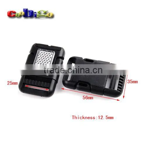 1" Webbing Plastic Embeddtion&Circular Buckle For Backpack Straps Luggage Accessories #FLC336-25