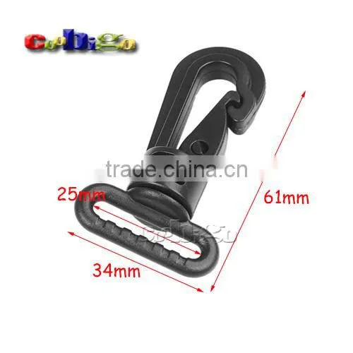Plastic Swivel Snap Hooks for Bag Belt Straps Briefcase Strap Clasp #FLC428