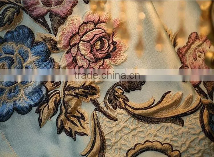 Customize Jacquard Embroidery living room curtain window curtains curtain fabric home decoration