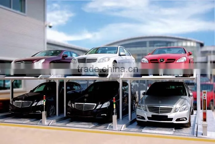 3 car space set vertical parking system