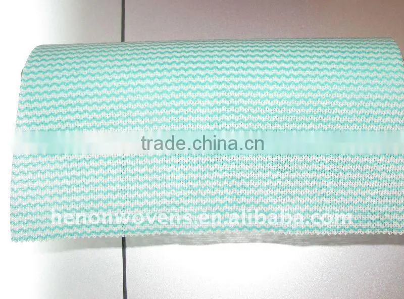 Aptertured and printed Spunlace Cleaning Wipe, spunlace non woven wipes