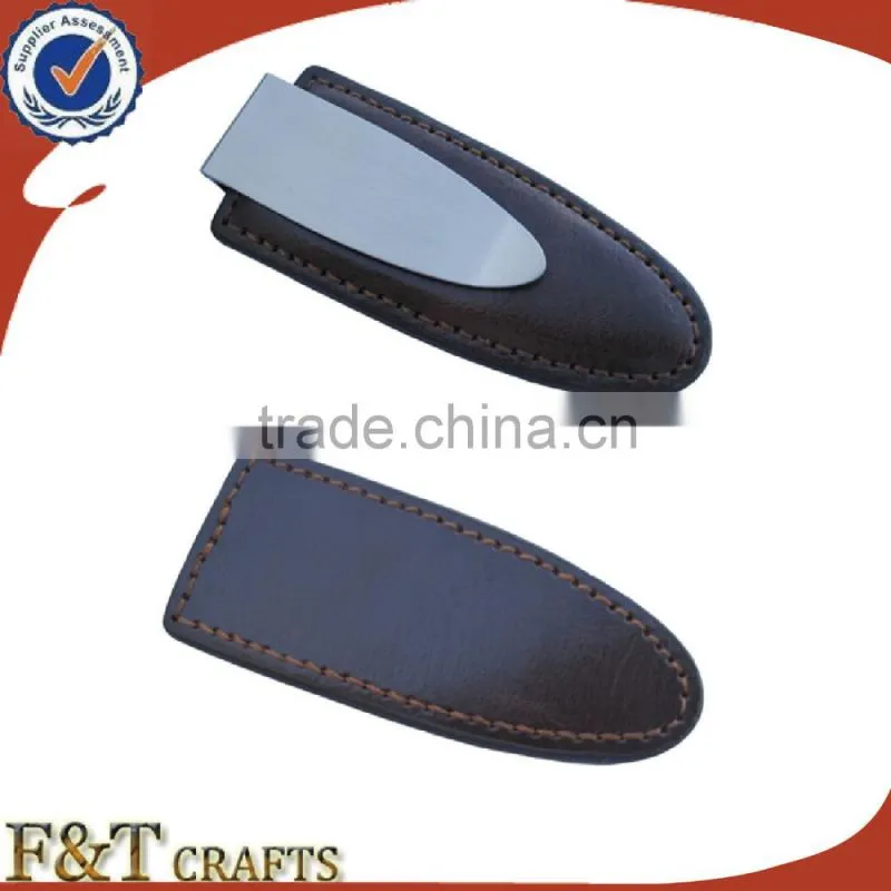 New style leather stainless steel paper clip for manufactur