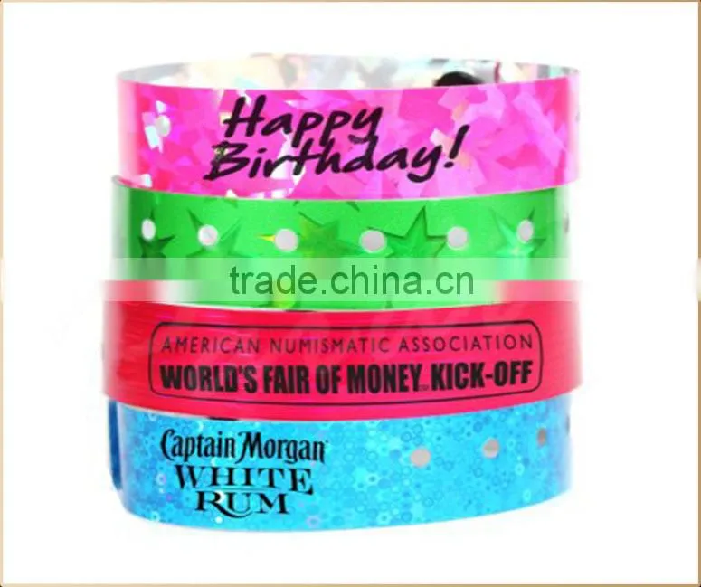 Cheap custom Vinyl/Plastic/PVC wristbands for mustic concerts