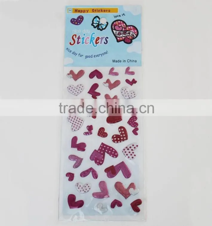 room decor butterfly puffy sticker,3d foam sticker for kids