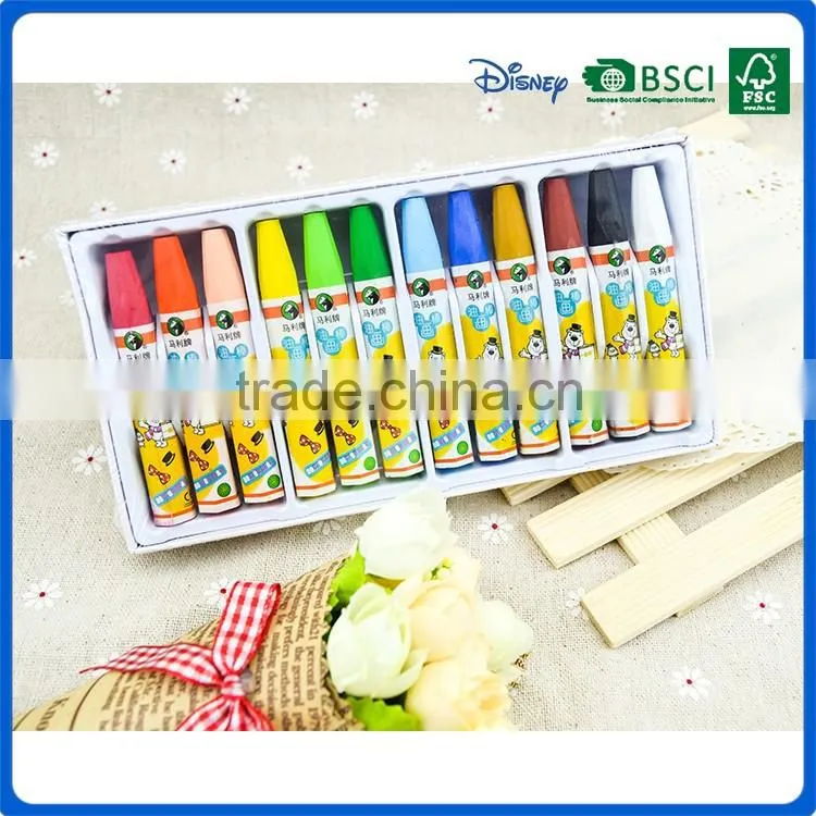 12 colors oil pastel set with a blister tray