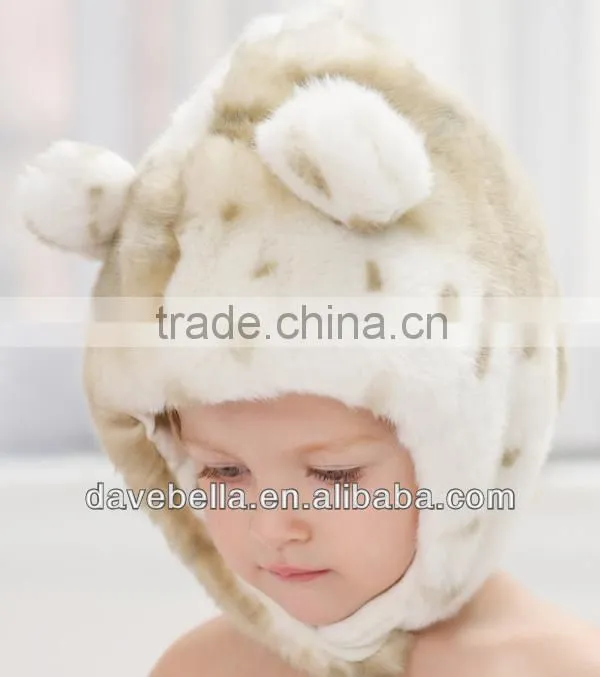DB324 dave bella autumn winter baby hat caps newborn hat baby earflat caps