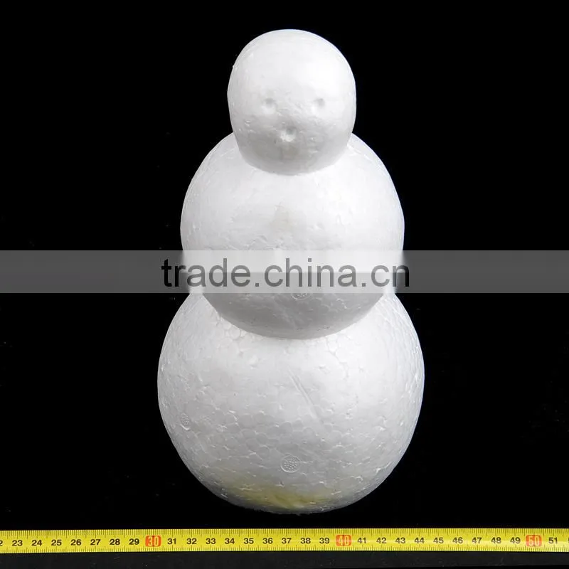 lovely DIY and Christmas 240mm white polystyrene snowman