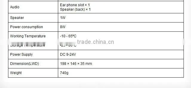 IP64 7inch Touch Screen Panel PC With Ethernet 10 / 100M RJ45