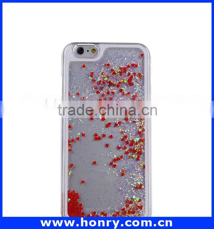New design moving glitter case for iphone 6 with great price
